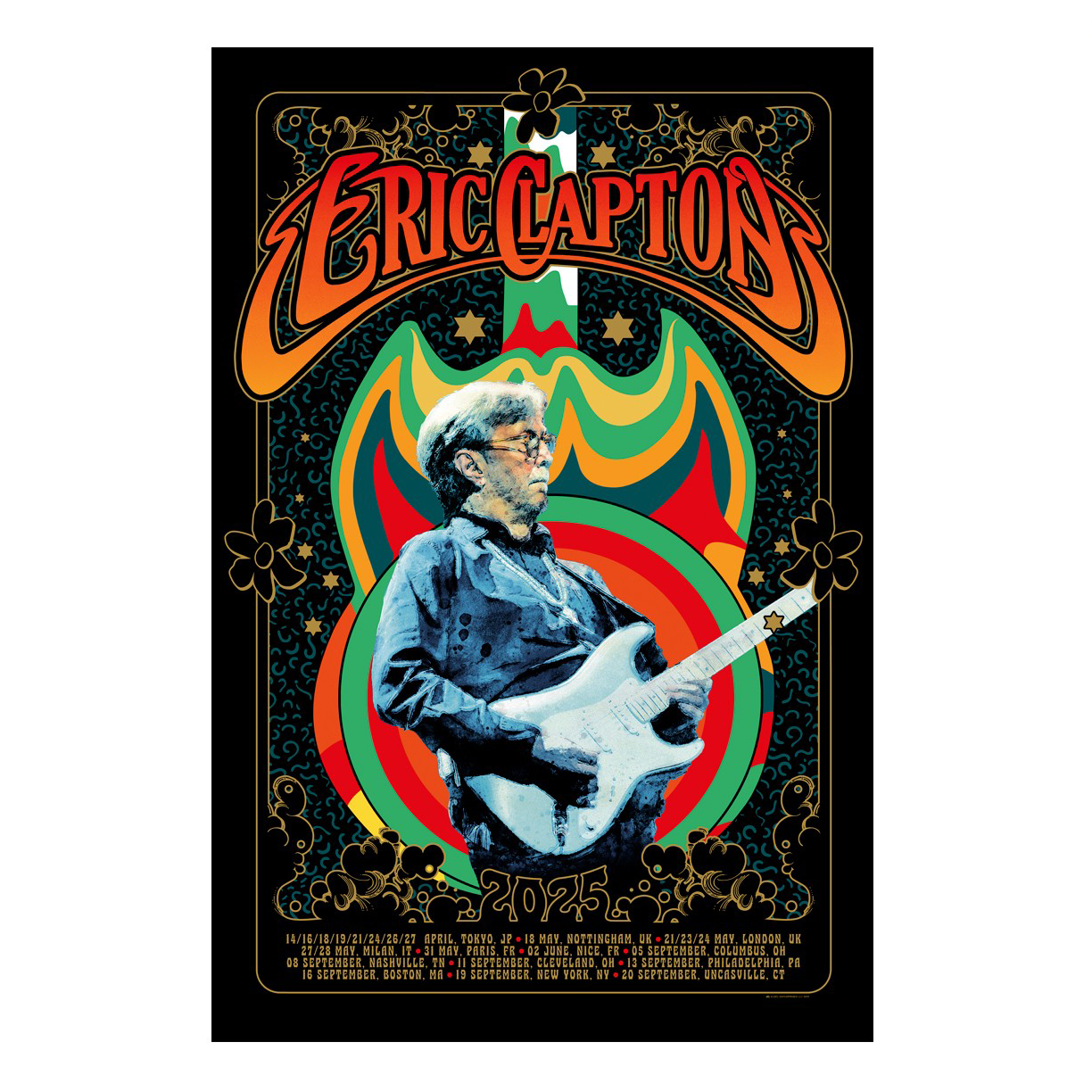 2025 Tour Poster – Eric Clapton 2025 Tour Poster – Eric Clapton