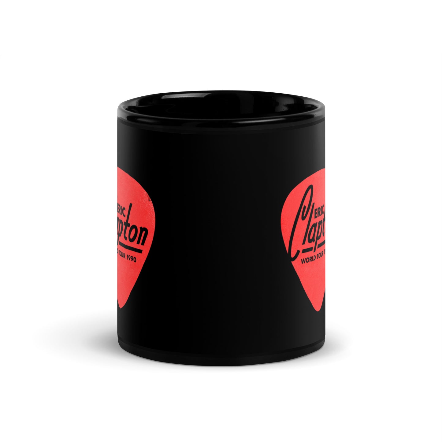 Guitar Pick Black Glossy Mug