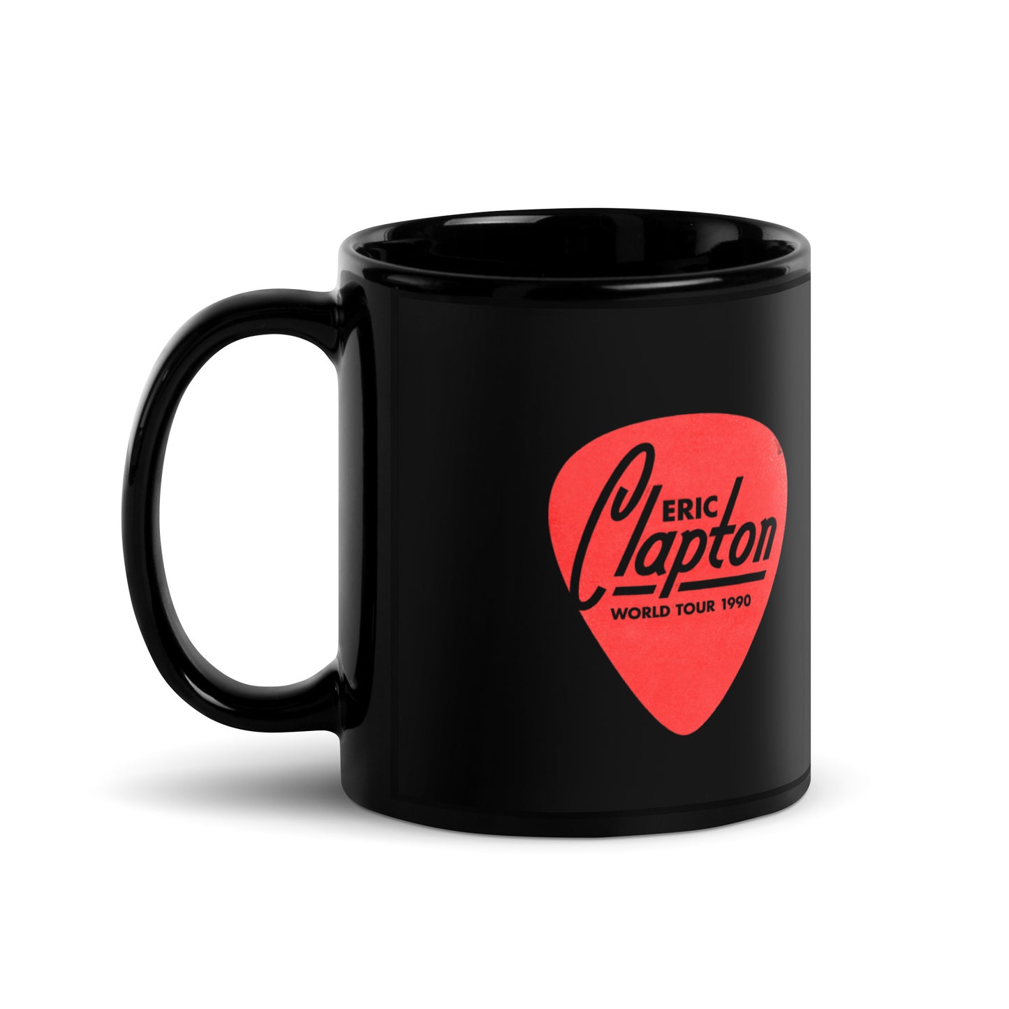 Guitar Pick Black Glossy Mug