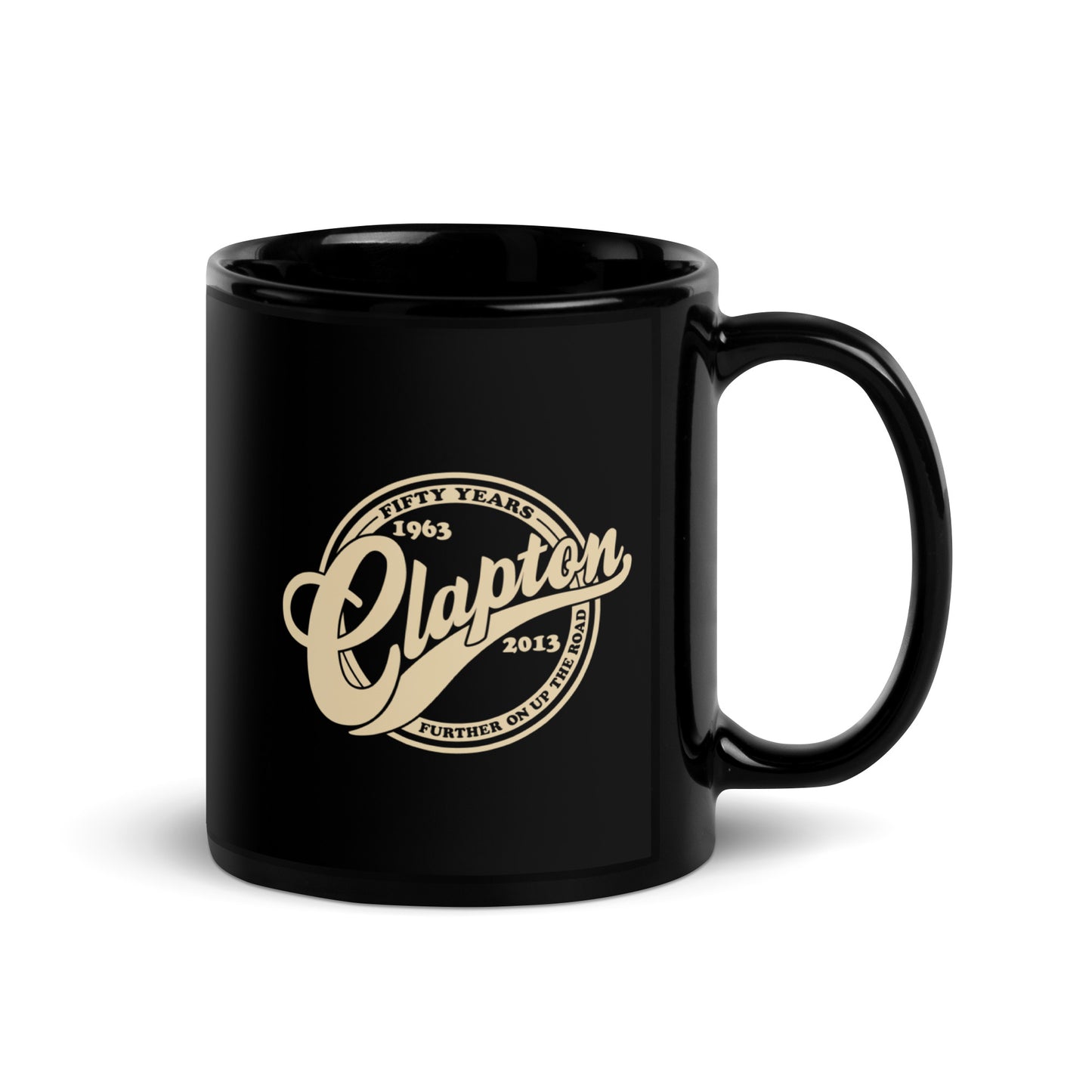 50 Years Black Glossy Mug