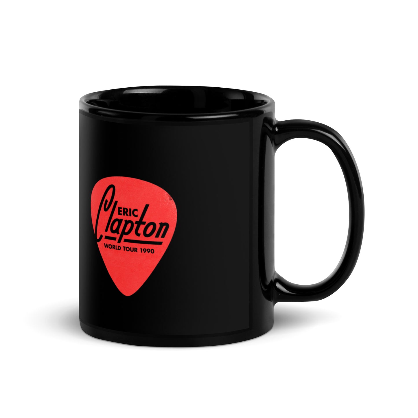 Guitar Pick Black Glossy Mug