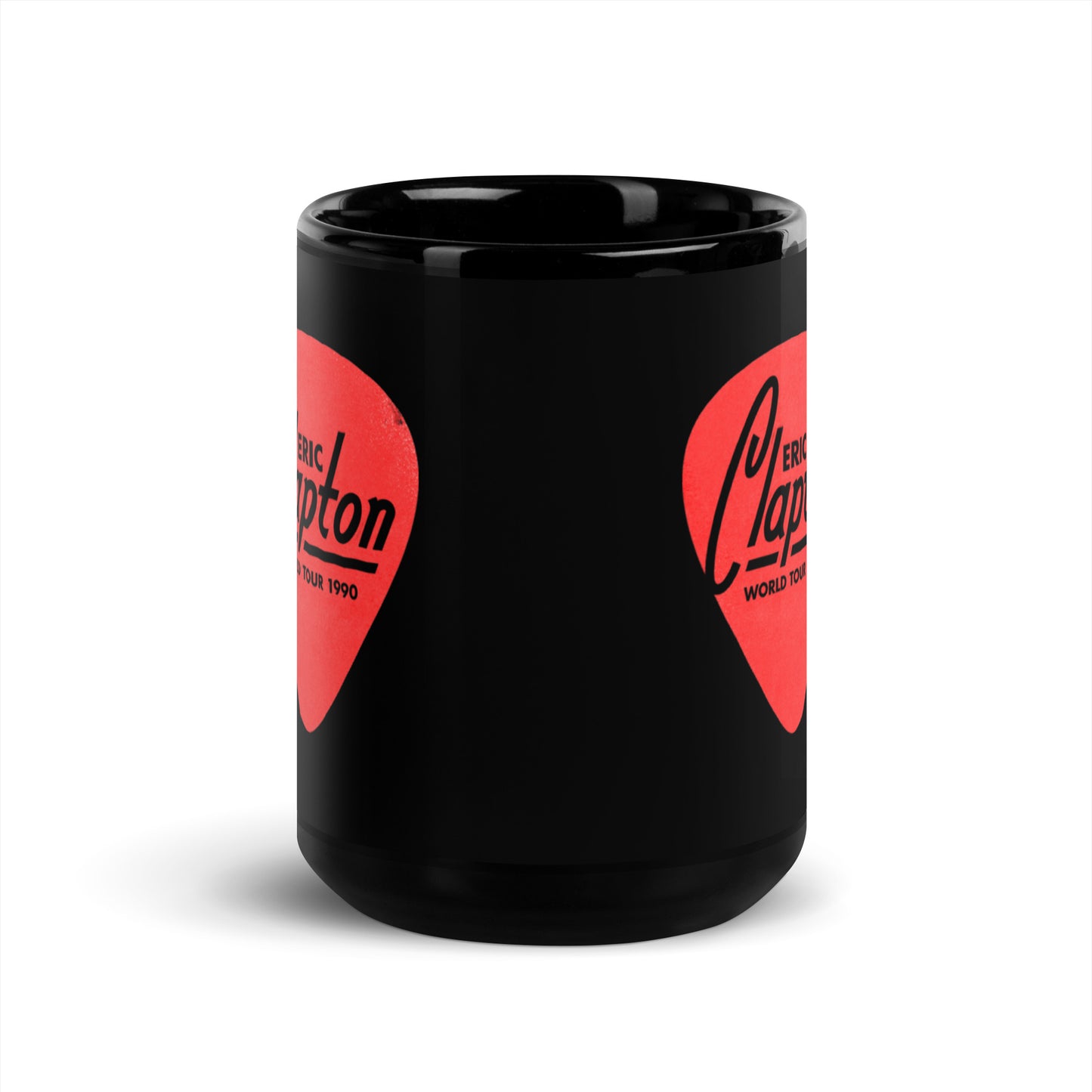 Guitar Pick Black Glossy Mug