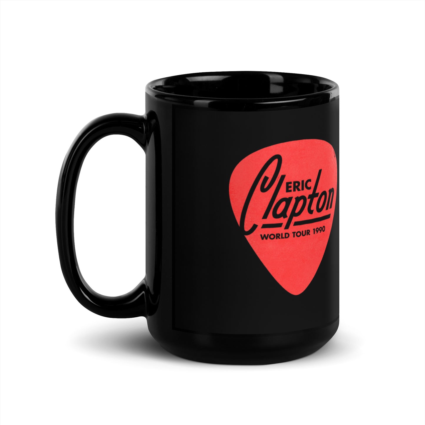 Guitar Pick Black Glossy Mug