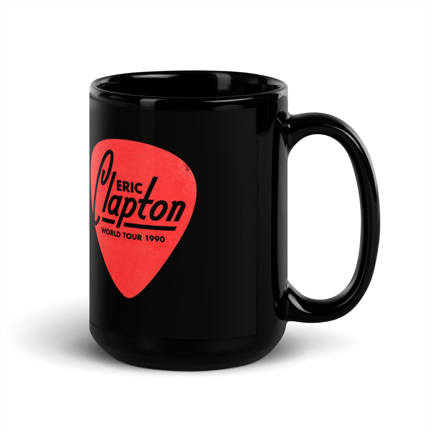 Guitar Pick Black Glossy Mug