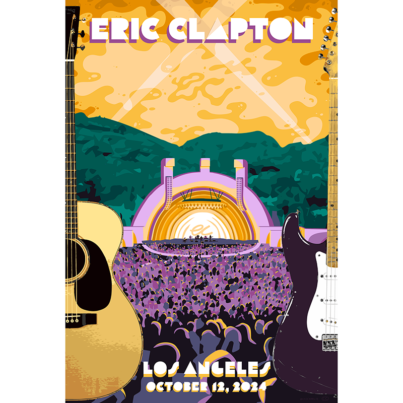Eric Clapton - 2024 Los Angeles Poster