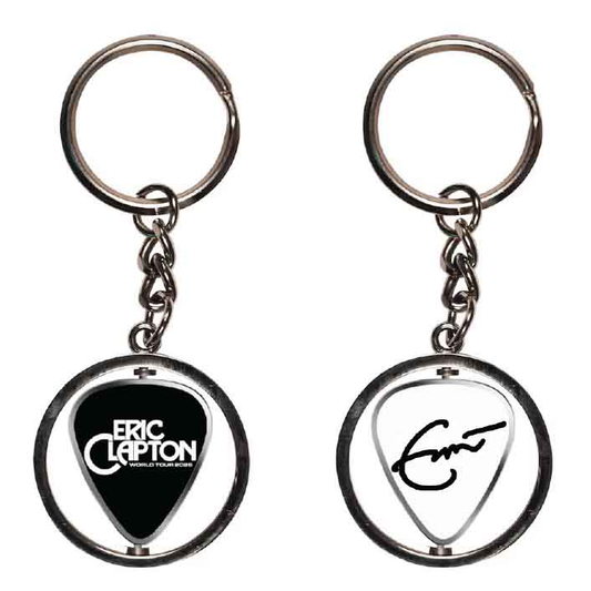 Clapton Spinning Plectrum Key Ring