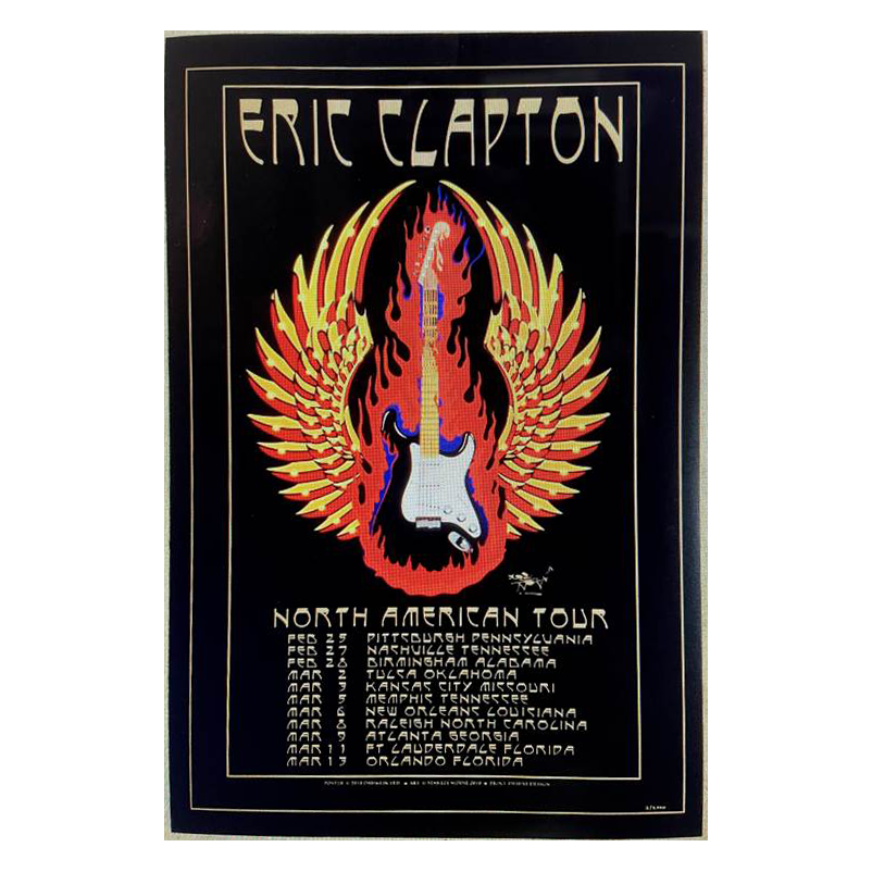 2010 North American Tour Poster – Eric Clapton