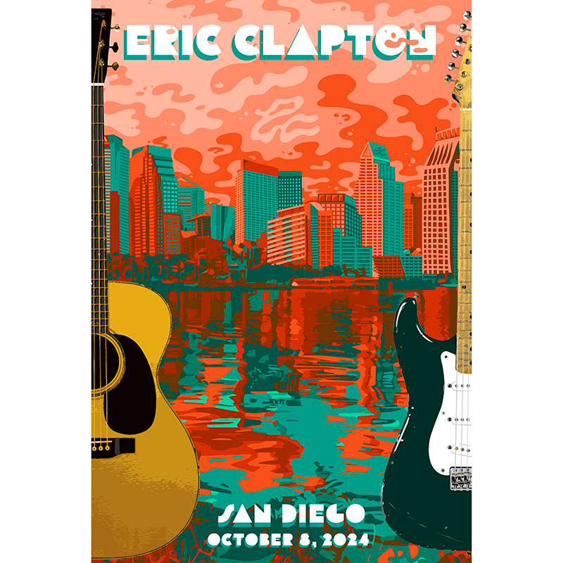 Eric Clapton - 2024 San Diego Poster